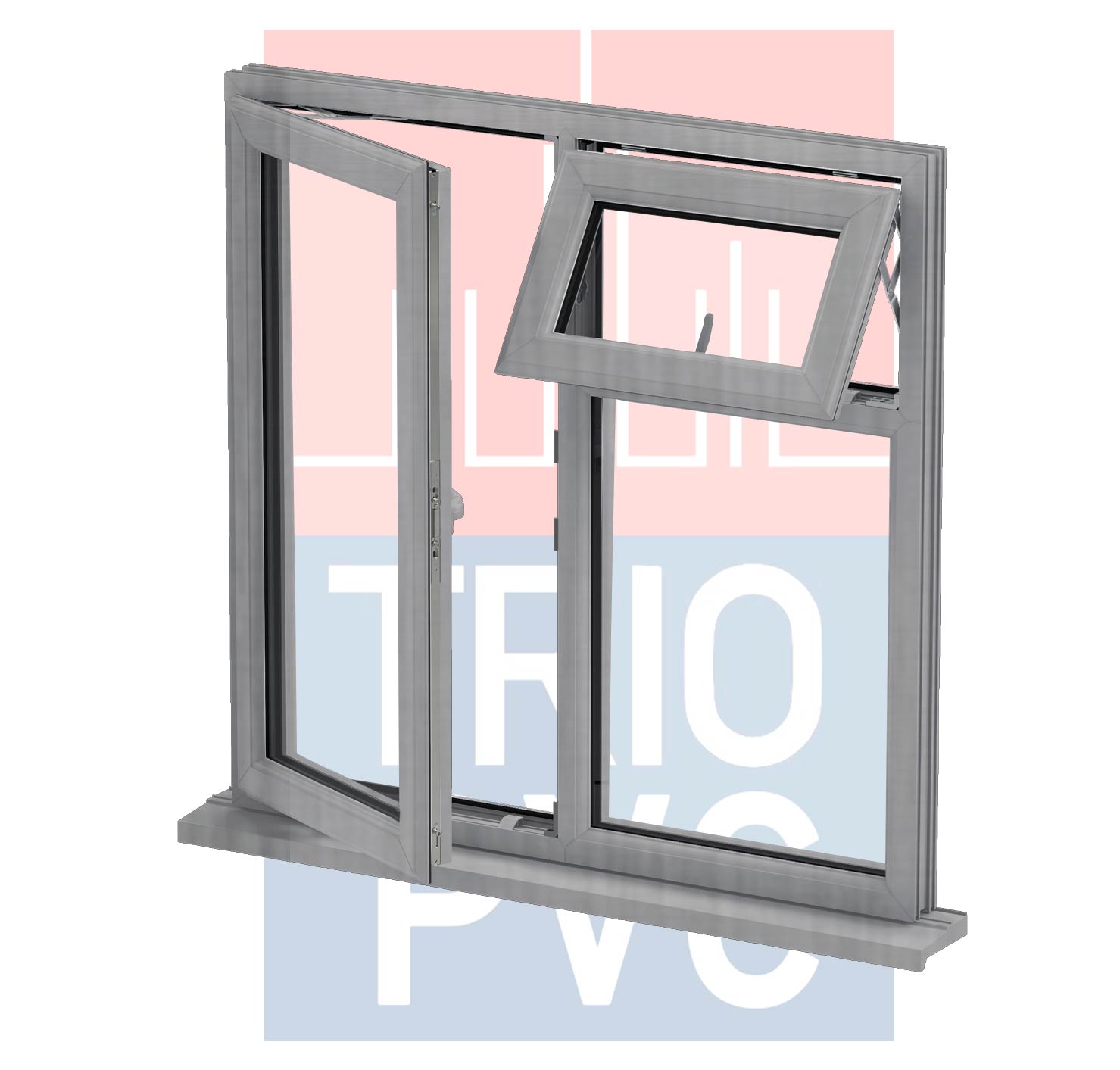 VENTANA-3-GRIS Trio Pvc windows